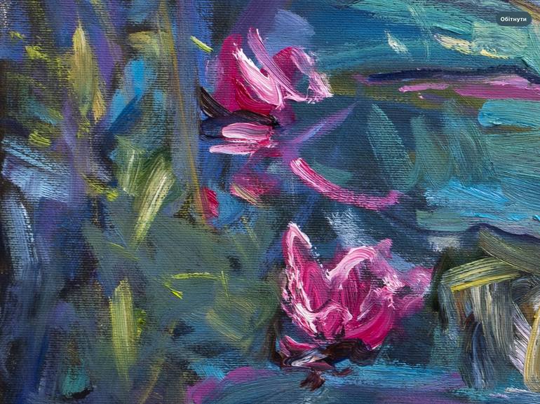 Original Impressionism Floral Painting by Vasyl Moldavchuk