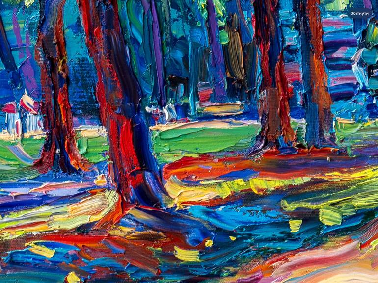 Original Expressionism Landscape Painting by Vasyl Moldavchuk