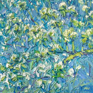 Original Post-impressionism Floral Painting by Vasyl Moldavchuk