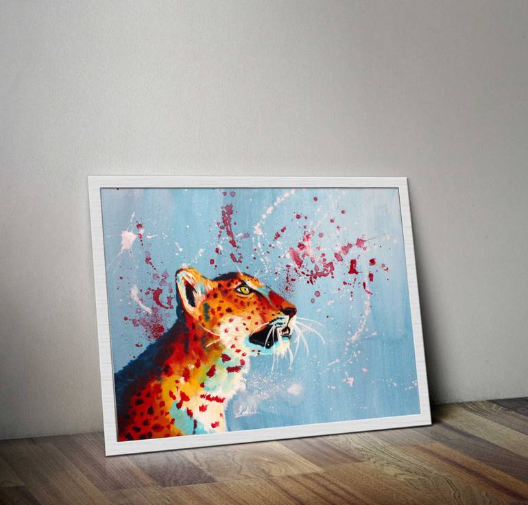 Original Animal Painting by Flo Meylan