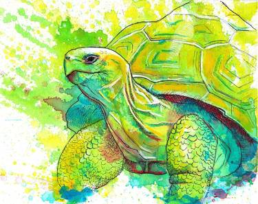 Giant Turtle Original Painting thumb