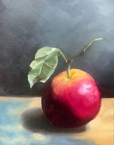 Ezer Kenegdo, Oil Painting of an Apple thumb