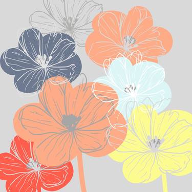 Original Floral Mixed Media by Christie Olstad