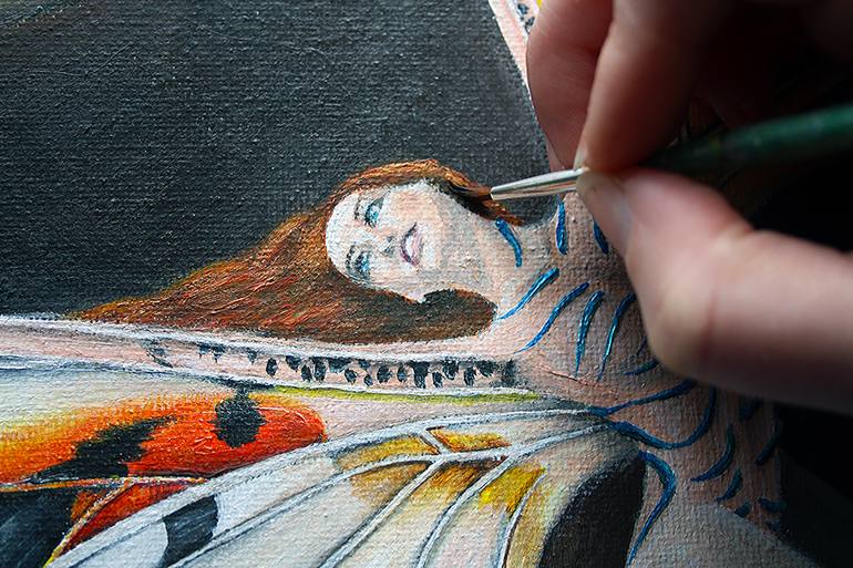 Original Expressionism Fantasy Painting by Bethany Stevens