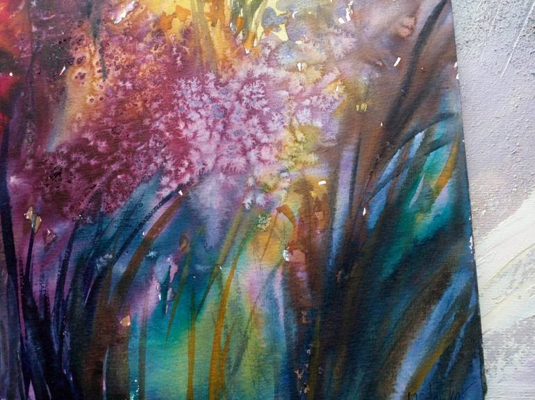 Original Abstract Floral Painting by Anna Pavlenko