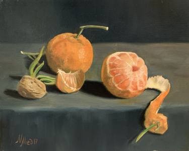Still life with mandarins thumb