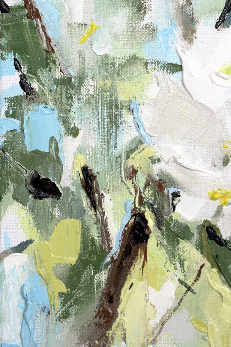 Original Abstract Floral Painting by Yuliia Meniailova