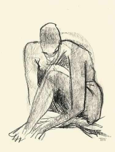 Print of Figurative Nude Drawings by Tore Bahnson