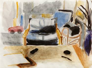 Print of Expressionism Interiors Paintings by Tore Bahnson
