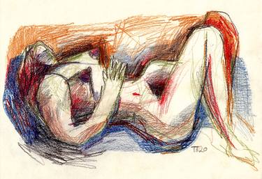 Print of Nude Drawings by Tore Bahnson