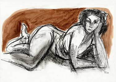 Print of Figurative Nude Drawings by Tore Bahnson