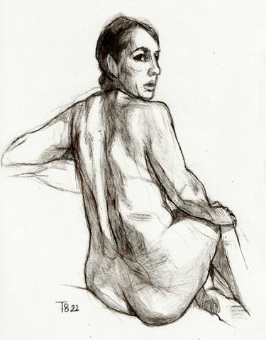 Print of Figurative Nude Drawings by Tore Bahnson