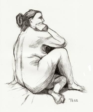Print of Nude Drawings by Tore Bahnson