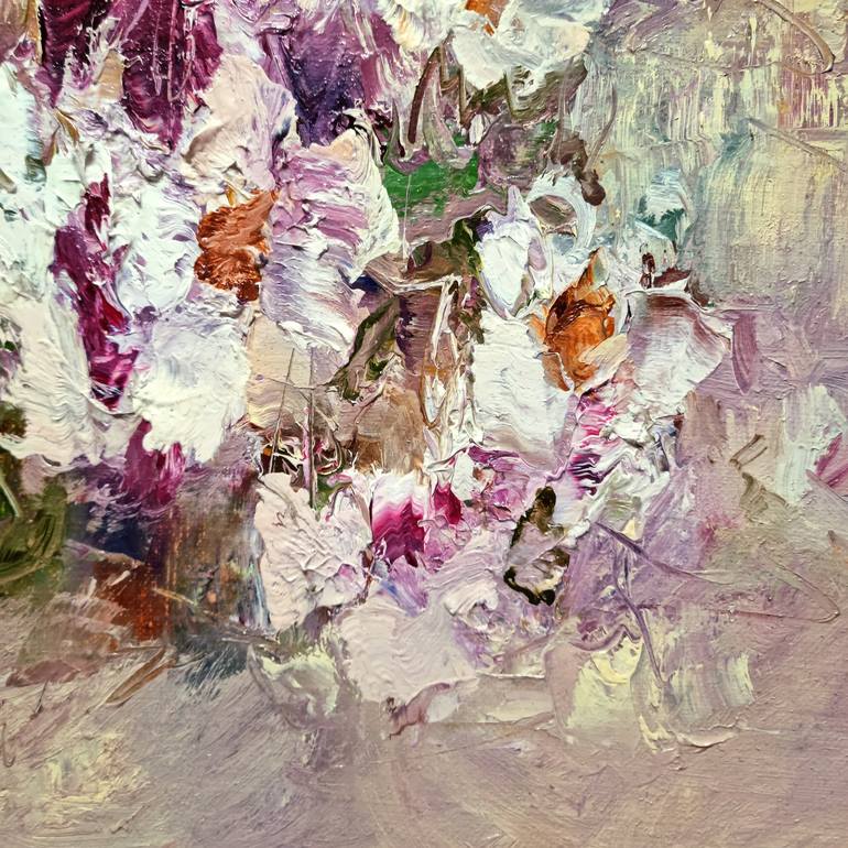 Original Impressionism Floral Painting by Hennadii Penskyi