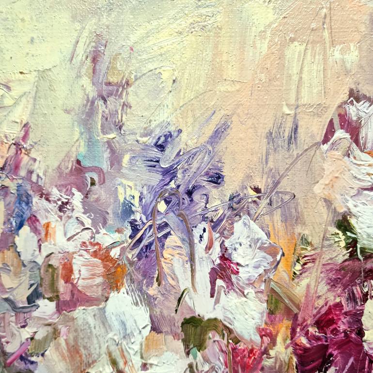 Original Impressionism Floral Painting by Hennadii Penskyi