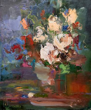 Original Impressionism Floral Paintings by Hennadii Penskyi
