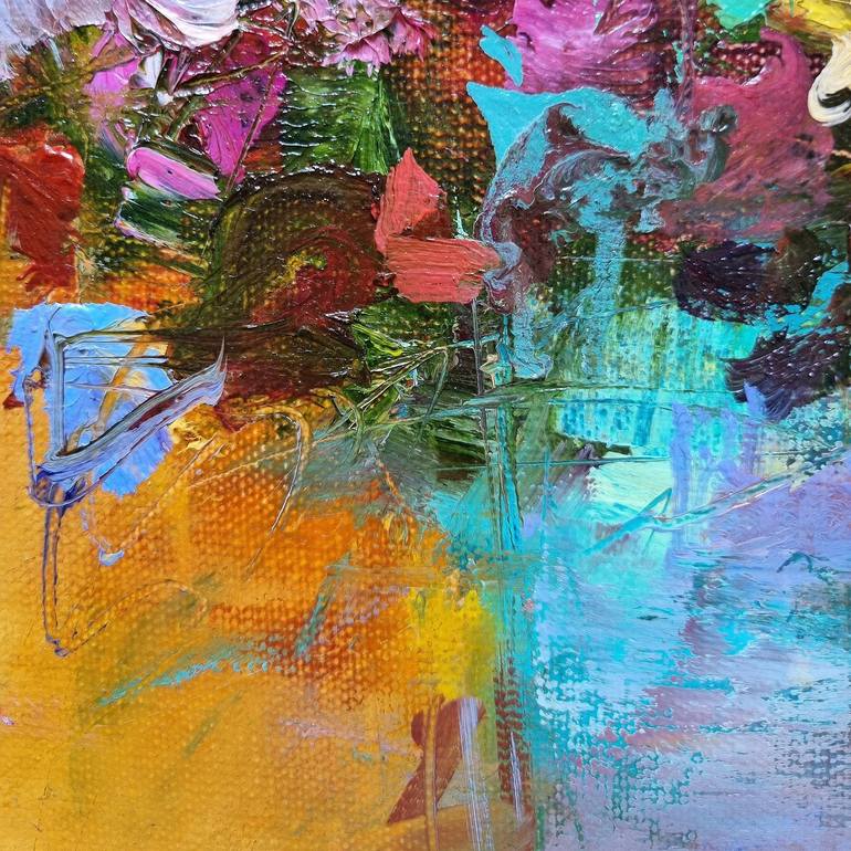 Original Impressionism Floral Painting by Hennadii Penskyi