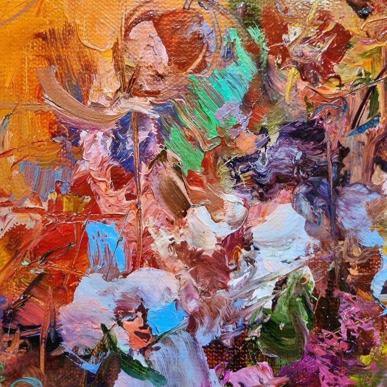 Original Impressionism Floral Painting by Hennadii Penskyi