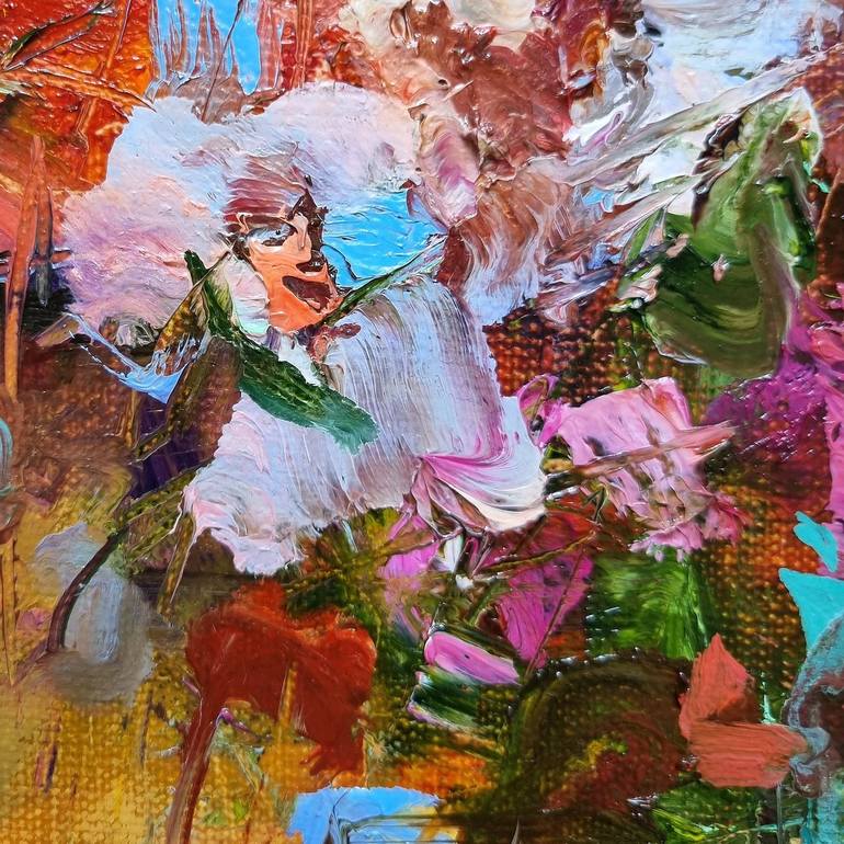 Original Impressionism Floral Painting by Hennadii Penskyi