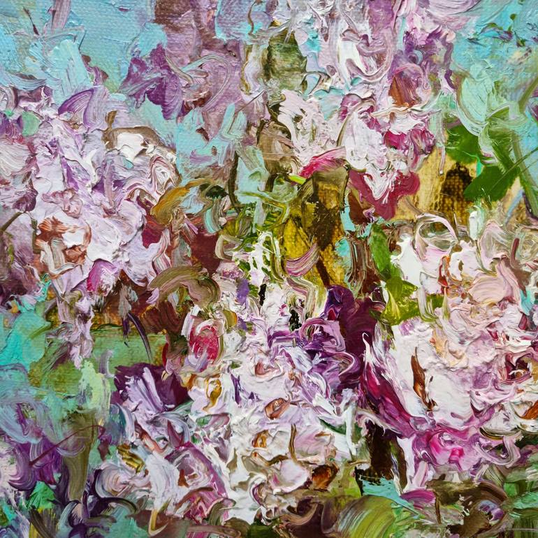 Original Impressionism Floral Painting by Hennadii Penskyi