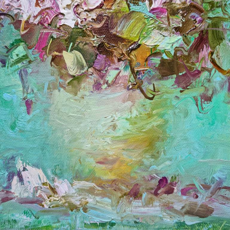 Original Impressionism Floral Painting by Hennadii Penskyi