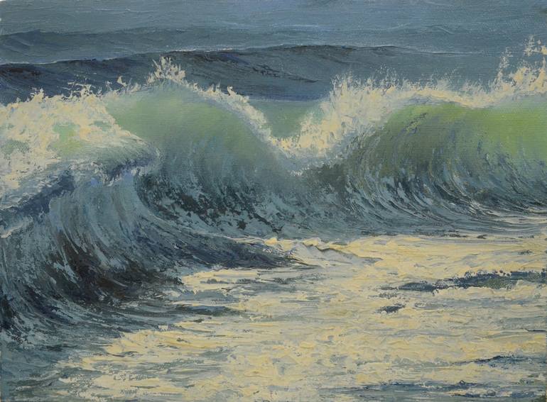 wave Painting by Yaroslav Balyuta | Saatchi Art