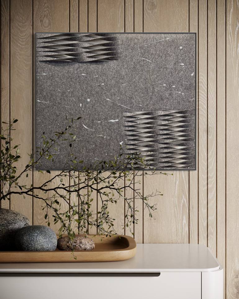 Original Geometric Abstract Installation by Arina ĒRgle