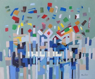 Original Abstract Music Paintings by Sebastiano Maiellaro