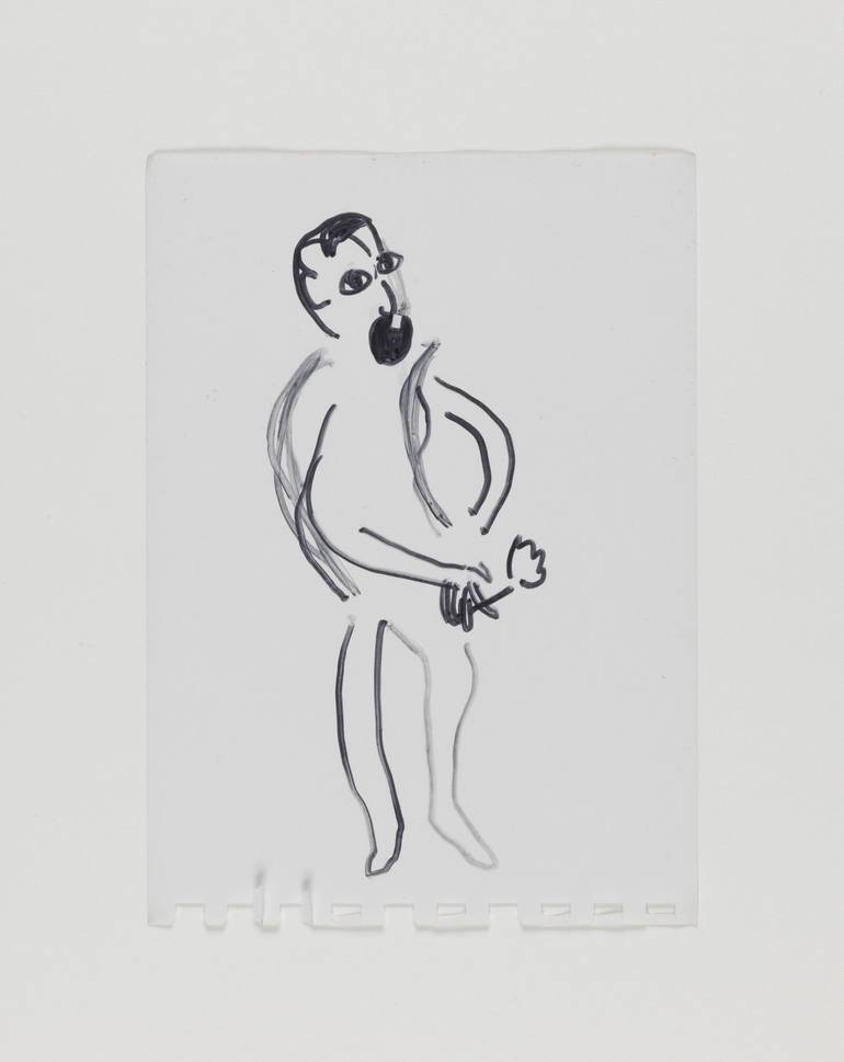 Original Contemporary Portrait Drawings by Mladen Stropnik