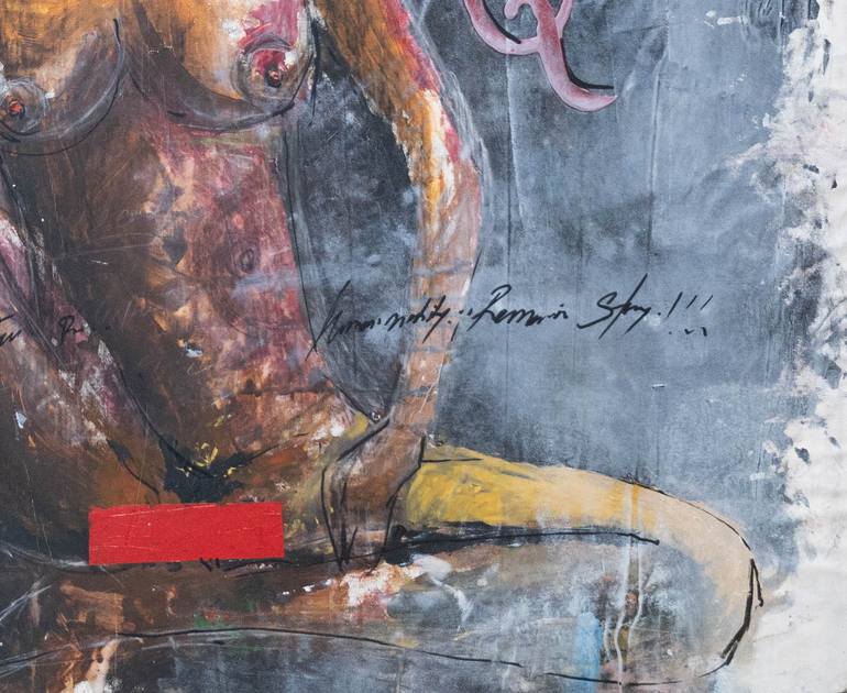 Original Symbolism Nude Painting by Kushal Bastakoti
