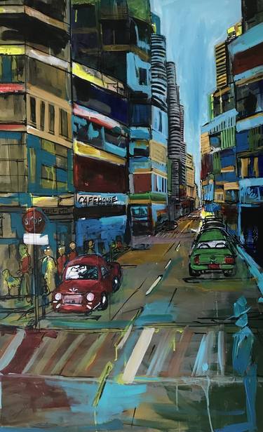 Print of Abstract Expressionism Cities Paintings by Kushal Bastakoti