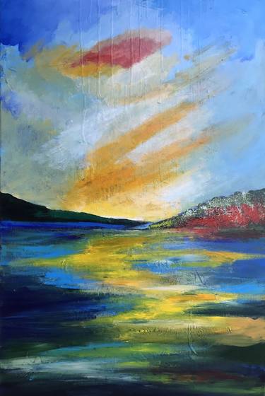 Print of Abstract Expressionism Landscape Paintings by Kushal Bastakoti