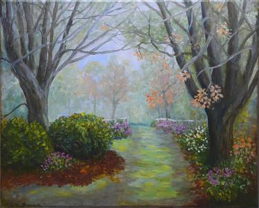 Original Impressionism Landscape Painting by Alexis L Baranek
