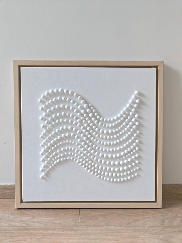 Original Abstract Ocean Sculpture by Diana Iancu Torje