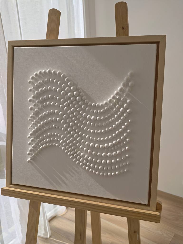 Original Abstract Ocean Sculpture by Diana Iancu Torje