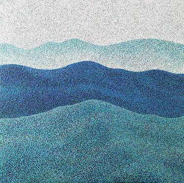 Saatchi Art Artist Diana Iancu Torje; Painting, “Waves of Blue” #art