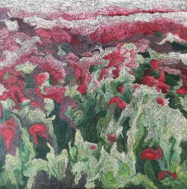 Saatchi Art Artist Diana Iancu Torje; Painting, “Blooming red” #art