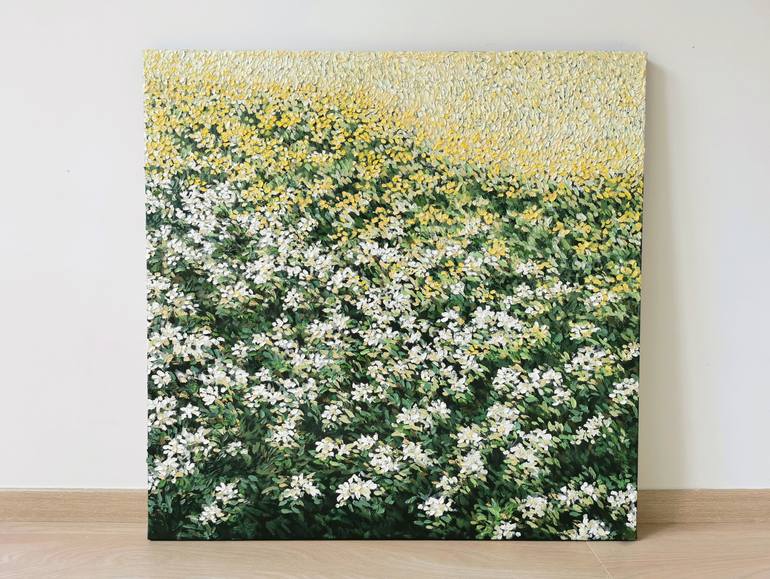 Original Impressionism Floral Painting by Diana Iancu Torje