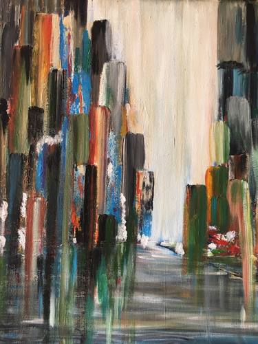 Print of Cities Paintings by Anu Malla