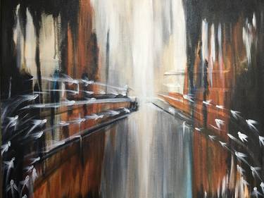 Original Fine Art Abstract Paintings by Anu Malla