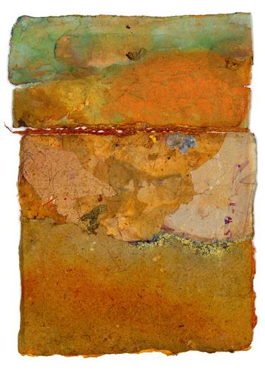 Original Abstract Expressionism Landscape Collage by Barbara Adrienne Rosen