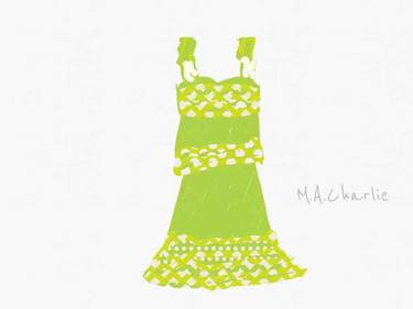 Athena Fashion 3 - Green White Dots Dress thumb