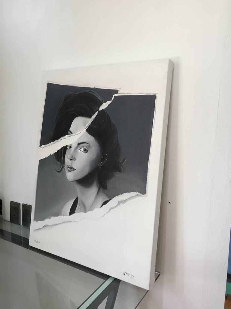Original Street Art Women Painting by Acme Am