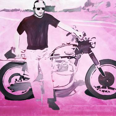 Print of Fine Art Motorcycle Paintings by Endless Journey