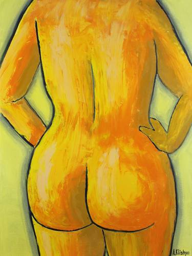 Original Abstract Expressionism Nude Paintings by Andriy Klishyn