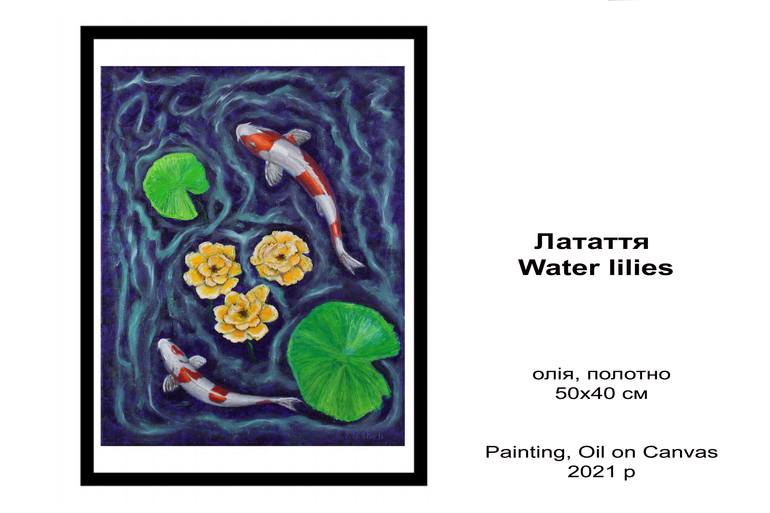 Original Art Deco Botanic Painting by Andriy Klishyn