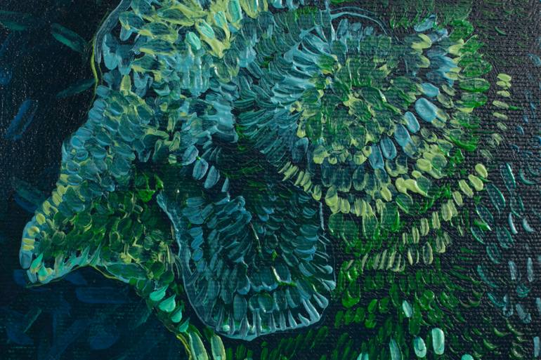 Original Abstract Animal Painting by Lidia Pasternak