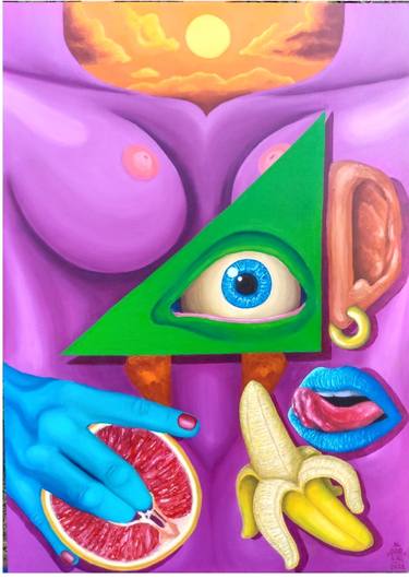Original Surrealism Erotic Paintings by Pargas Delic