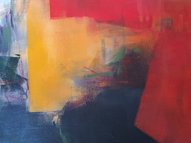 Original Cubism Abstract Painting by Fanou Montel