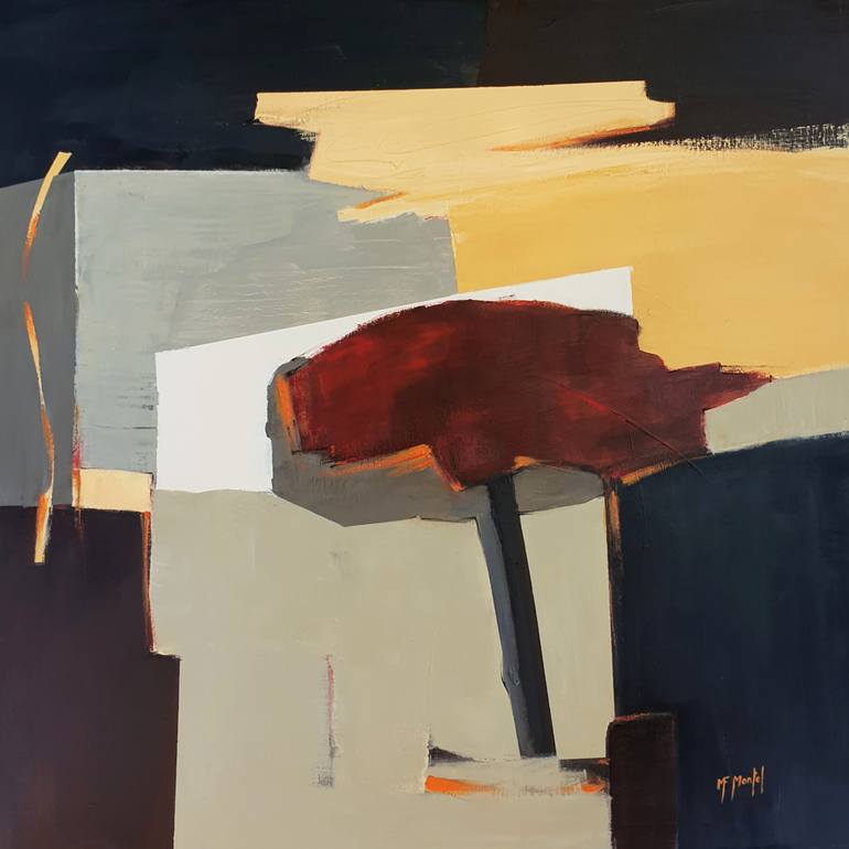 Original Abstract Expressionism Abstract Paintings by Fanou Montel